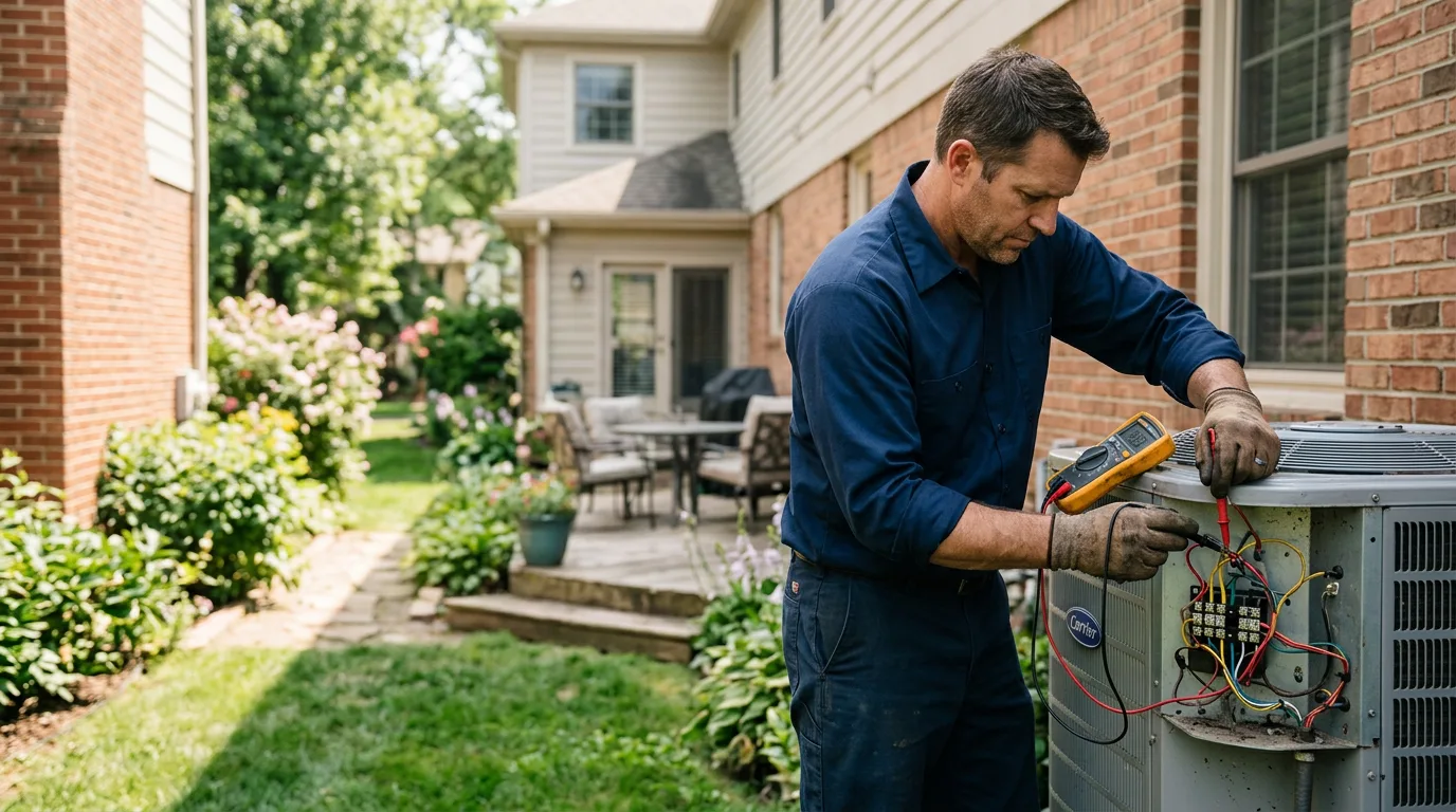 HVAC technician working near Flint Hill, VA